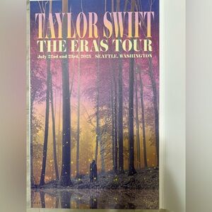 Taylor Swift The Eras Tour Poster - Seattle - *rare*